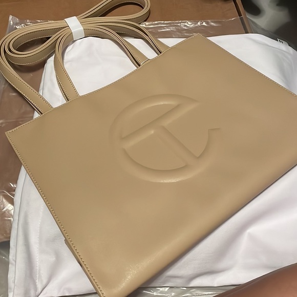 Telfar Handbags - Telfar Cream Medium NWT ORIGINAL